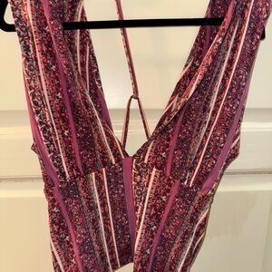 Free People Multicolor Striped and Patterned Top